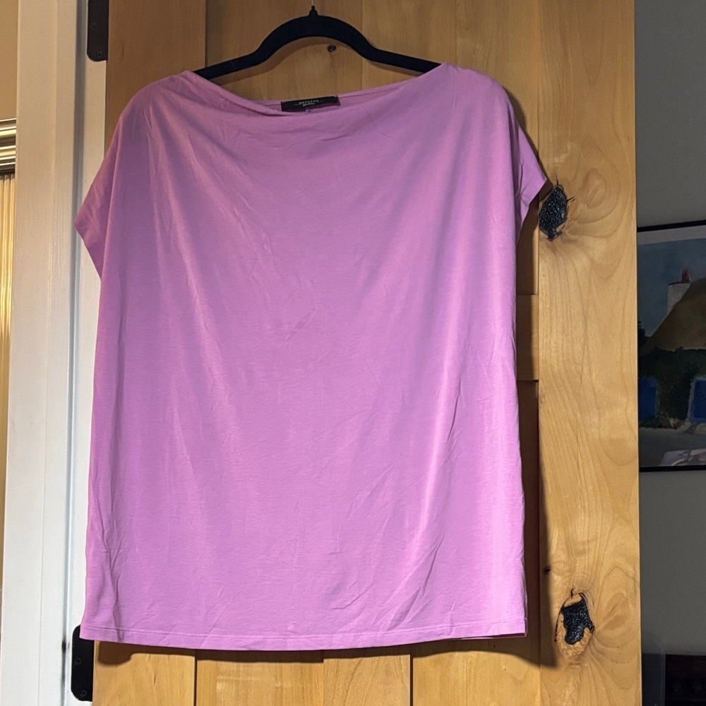 MaxMara Light Purple Short Sleeve Top